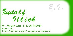 rudolf illich business card